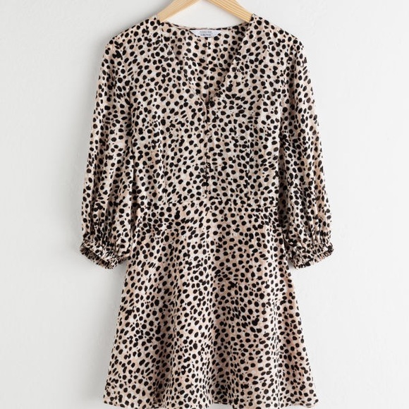 NWT & Other Stories leopard print mini dress - Picture 2 of 4